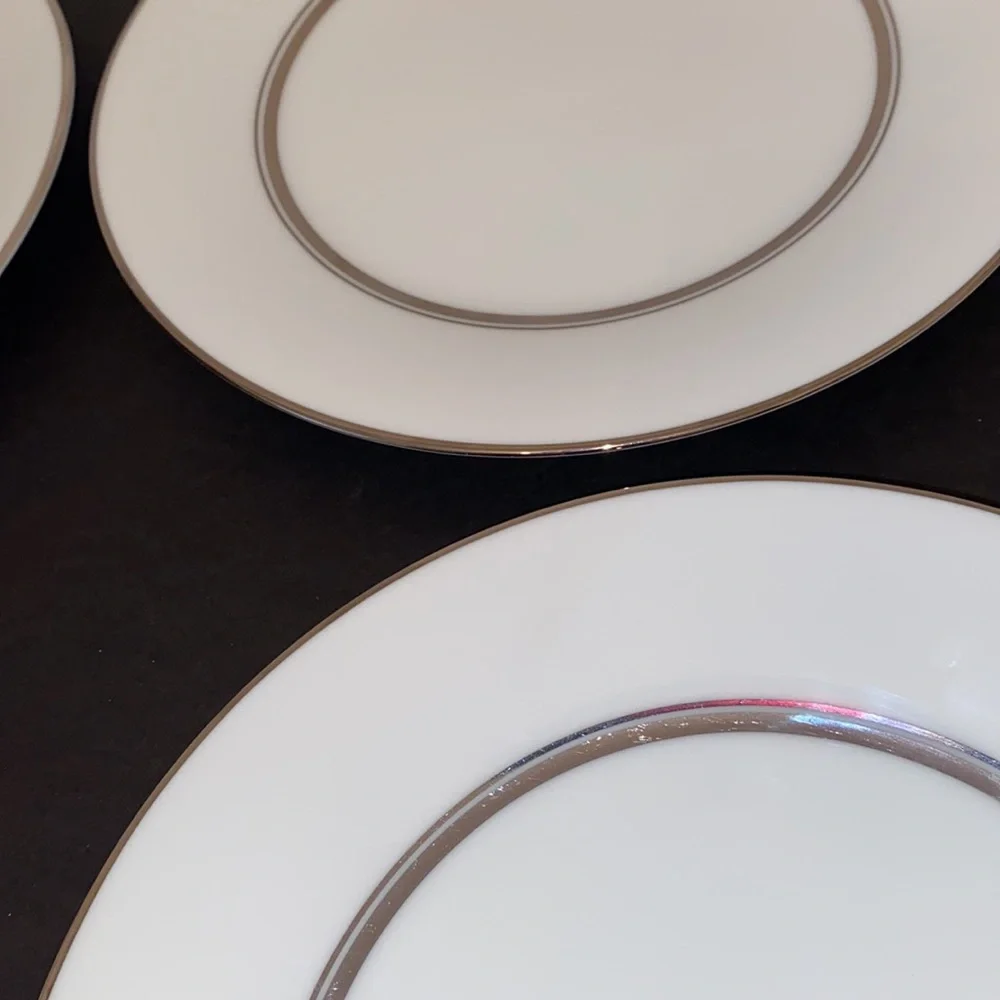 Noritake Galaxy 6527 Salad China Plates Vintage Set of 4